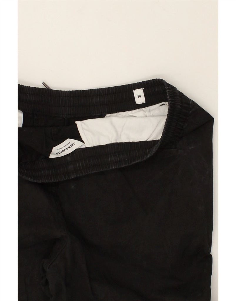 JACK & JONES Mens Tracksuit Trousers Joggers Medium Black Cotton | Vintage Jack & Jones | Thrift | Second-Hand Jack & Jones | Used Clothing | Messina Hembry 