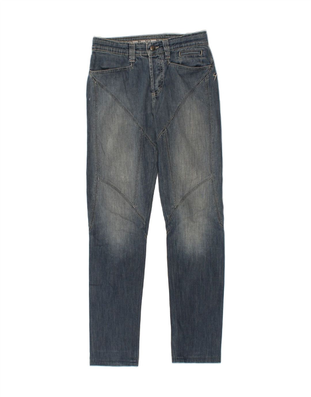 VINTAGE Womens Slim Jeans W30 L30 Blue Cotton Vintage Vintage and Second-Hand Vintage from Messina Hembry 
