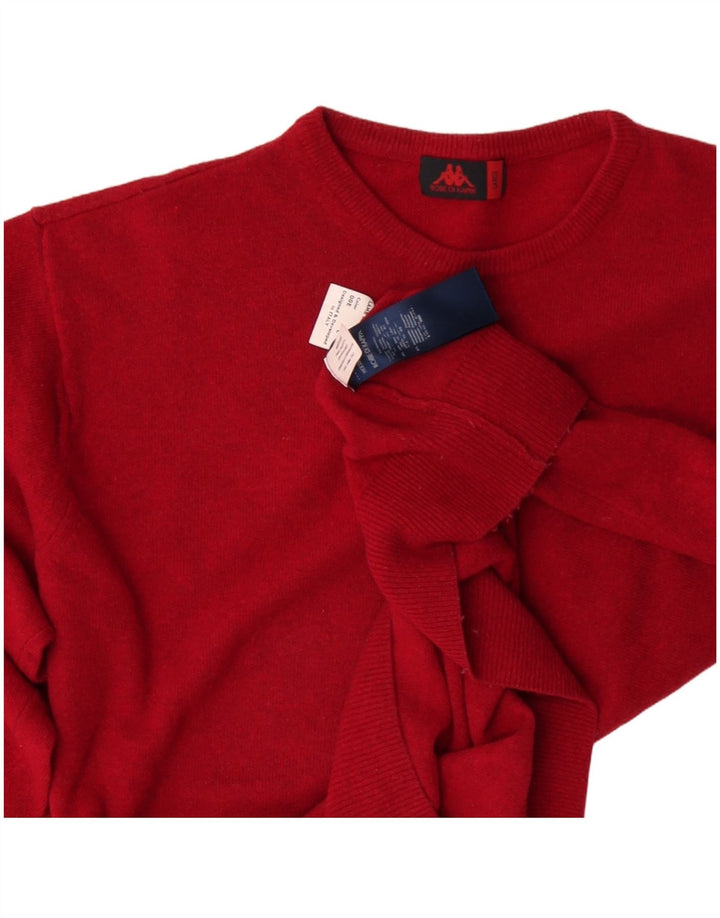 Robe Di Kappa Mens Crew Neck Jumper Sweater Large Red Wool