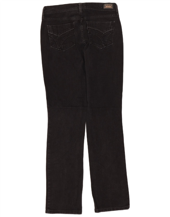 LEVI'S Womens 505 Straight Jeans US 4 Small W28 L31 Black Cotton