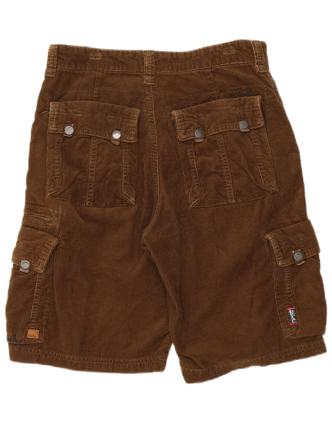 QUIKSILVER Mens Corduroy Cargo Shorts XS W30  Brown Cotton