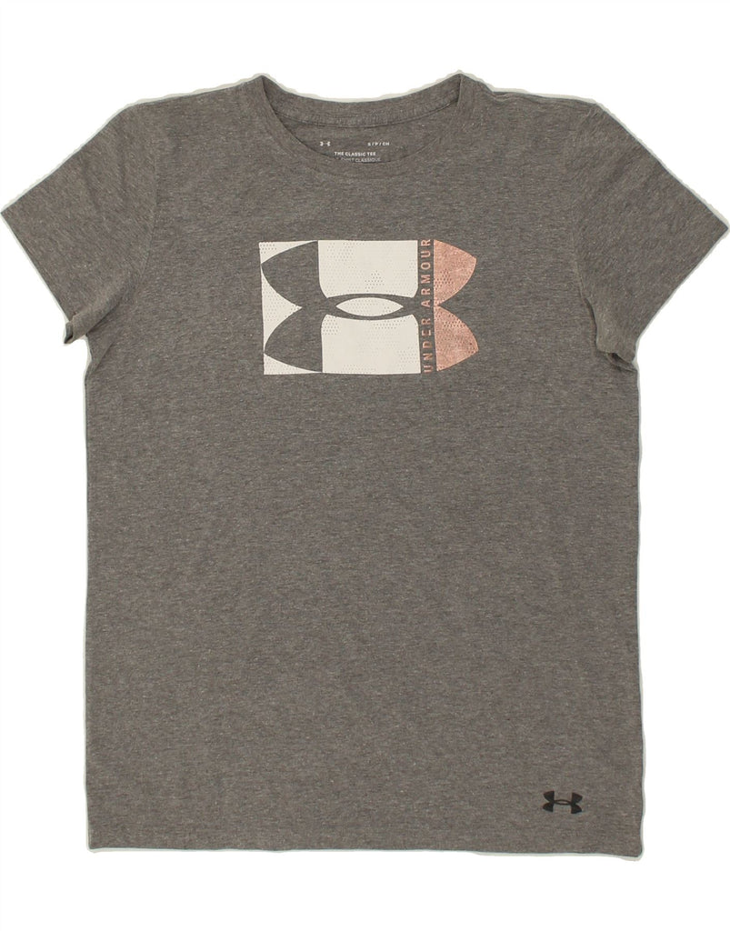 UNDER ARMOUR Mens Graphic T-Shirt Top Small Grey | Vintage Under Armour | Thrift | Second-Hand Under Armour | Used Clothing | Messina Hembry 