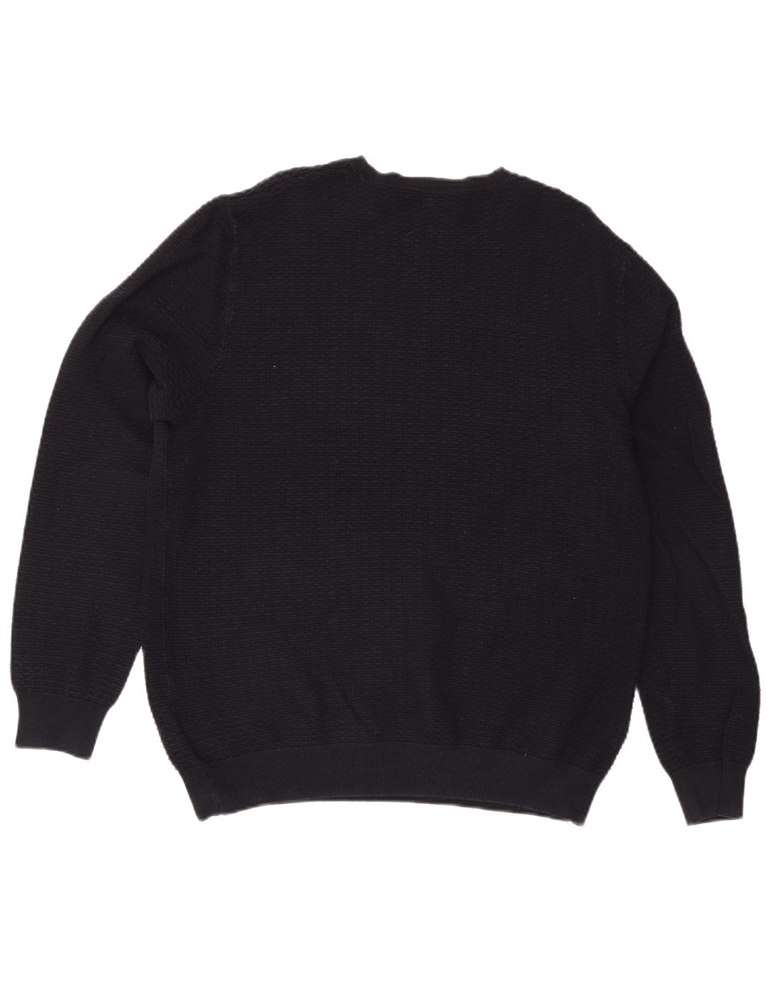 Cos Mens Crew Neck Jumper Sweater XL Navy Blue Cotton