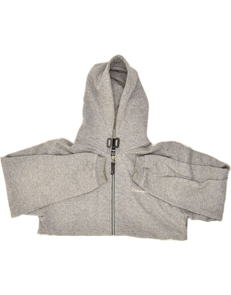 CHAMPION Mens Zip Hoodie Sweater Medium Grey Cotton | Vintage Champion | Thrift | Second-Hand Champion | Used Clothing | Messina Hembry 