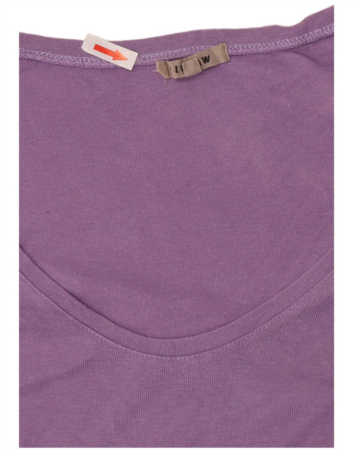Jigsaw Womens Top Long Sleeve UK 10 Small Purple