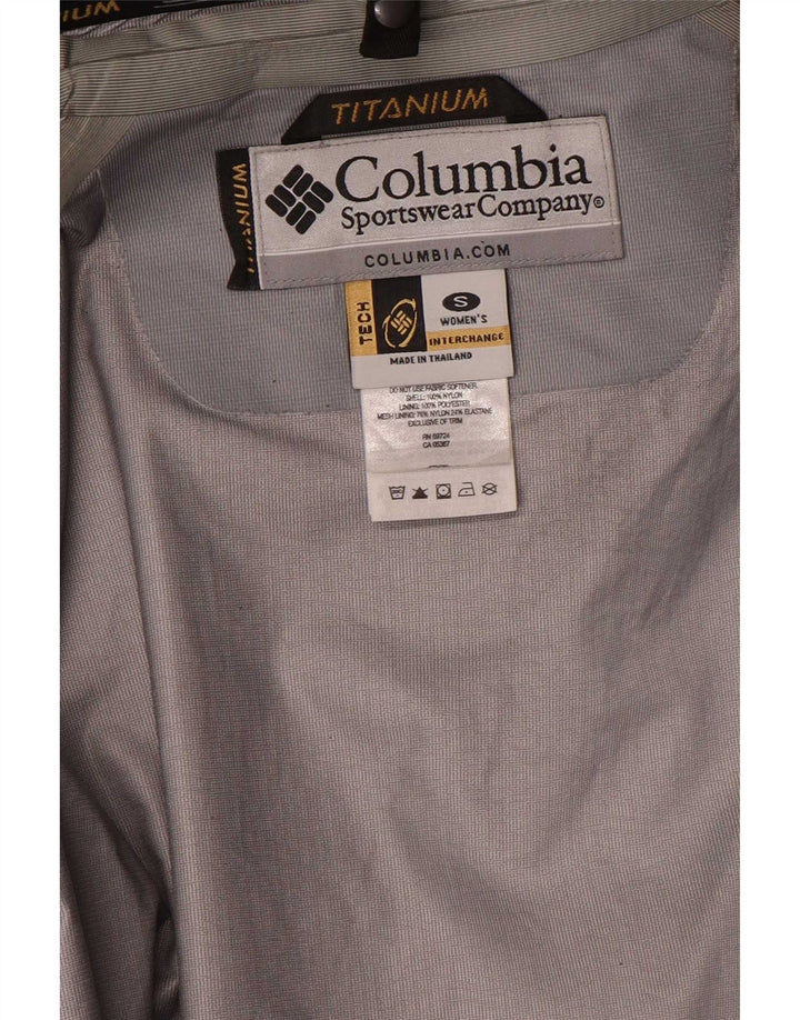 Columbia Mens Interchange Hooded Rain Jacket UK 36 Small Black Nylon