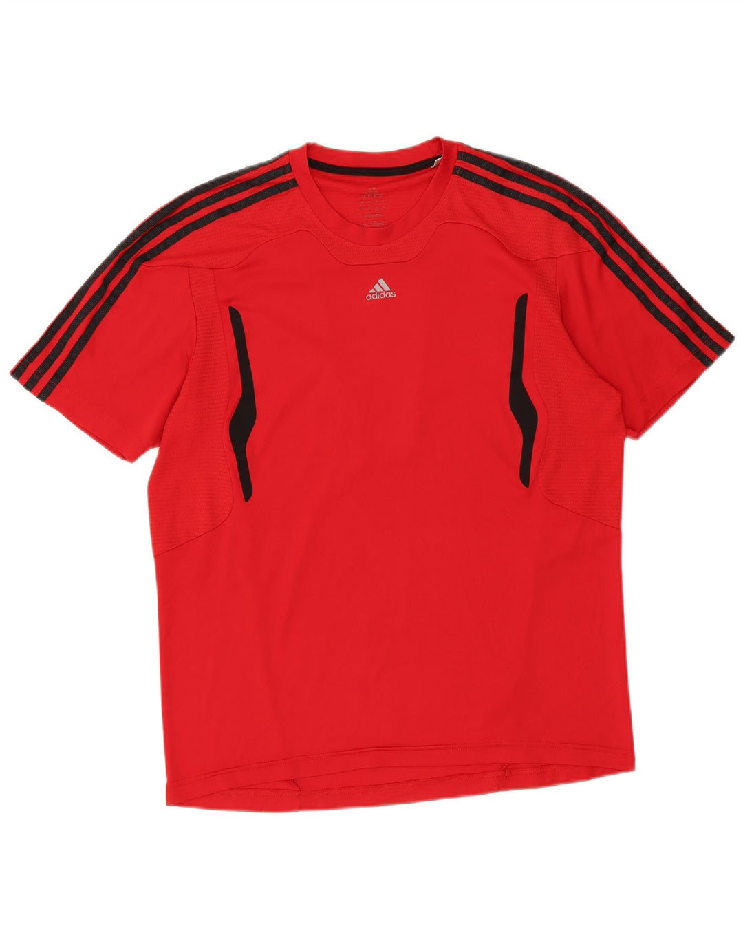 Adidas Mens 3D Arc T-Shirt Top Large Red Polyester