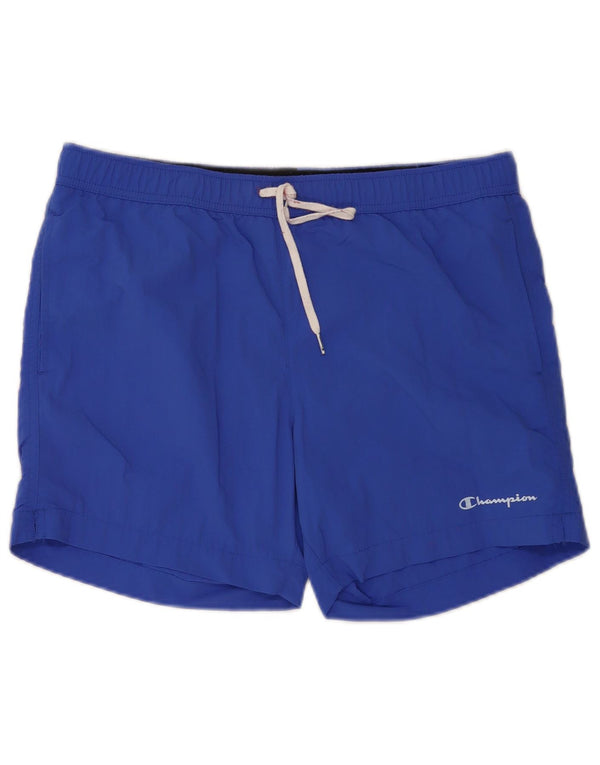 Champion Mens Swimming Shorts Large Blue Polyamide