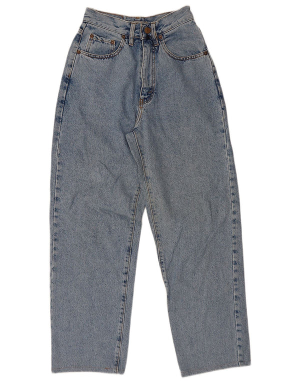 Vintage Womens Regular Fit High Waist Jeans W27 L27 Blue Cotton