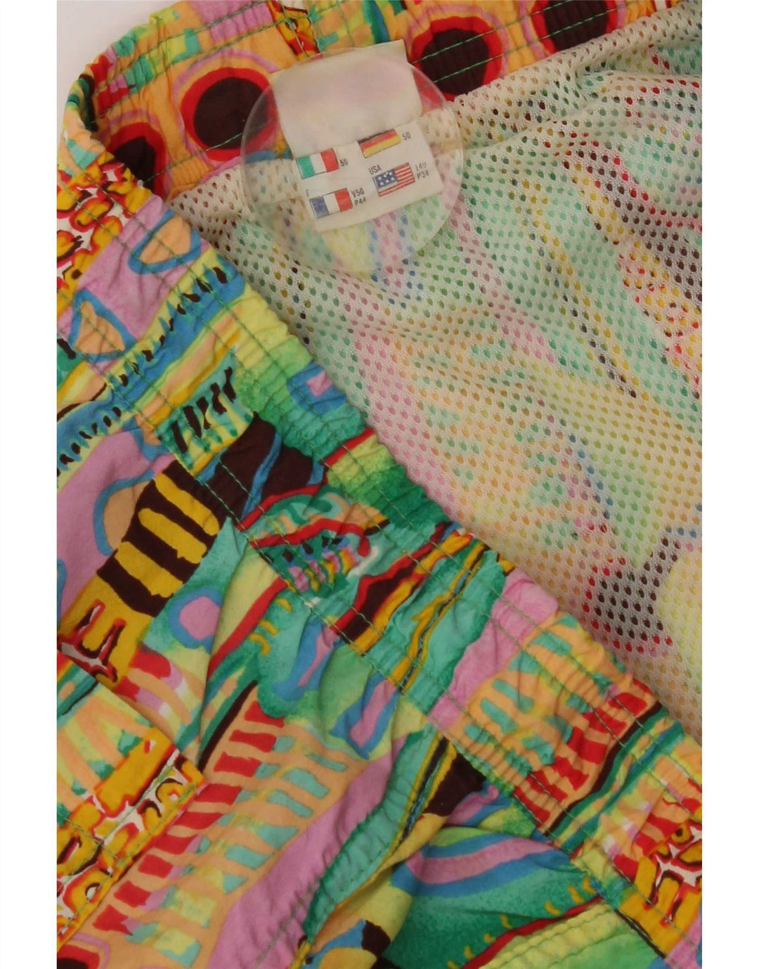 Ellesse Mens Abstract Pattern Swimming Shorts IT 50 XL Multicoloured