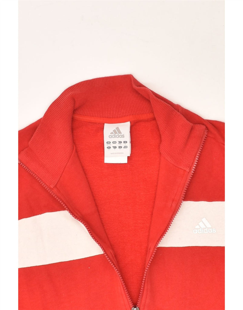 ADIDAS Mens Tracksuit Top Jacket UK 38/40 Medium Red Colourblock Cotton | Vintage Adidas | Thrift | Second-Hand Adidas | Used Clothing | Messina Hembry 