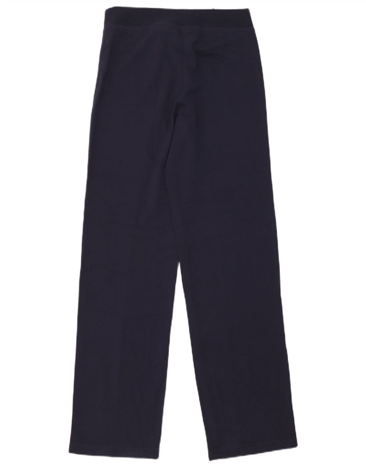 LOTTO Womens Tracksuit Trousers UK 12 Medium Navy Blue Cotton