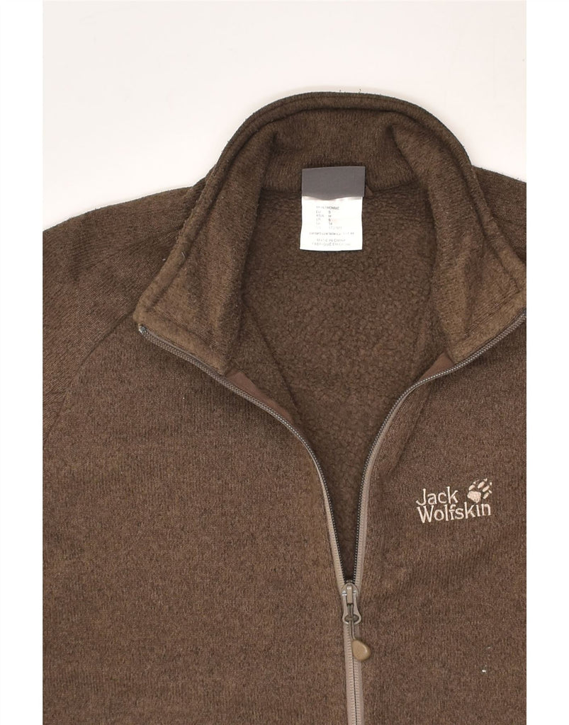 JACK WOLFSKIN Mens Sherpa Jacket UK 34 XS Brown Polyester | Vintage Jack Wolfskin | Thrift | Second-Hand Jack Wolfskin | Used Clothing | Messina Hembry 