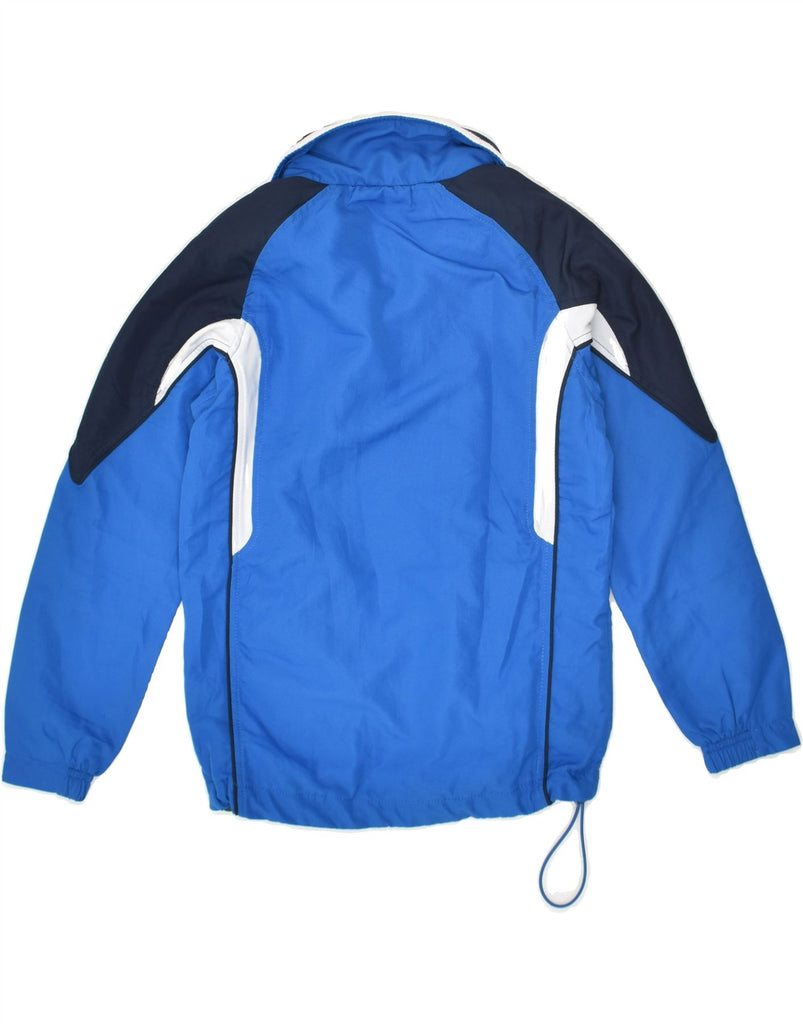 ASICS Boys Tracksuit Top Jacket 7-8 Years Blue Colourblock Polyester | Vintage Asics | Thrift | Second-Hand Asics | Used Clothing | Messina Hembry 