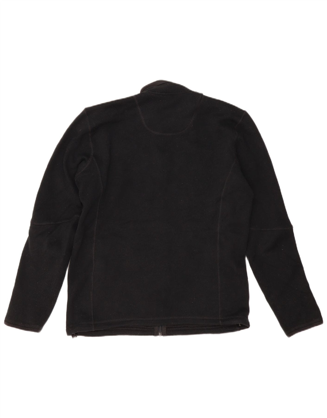 MARKS & SPENCER Womens Oversized Fleece Jacket UK 10 Small Black Polyester