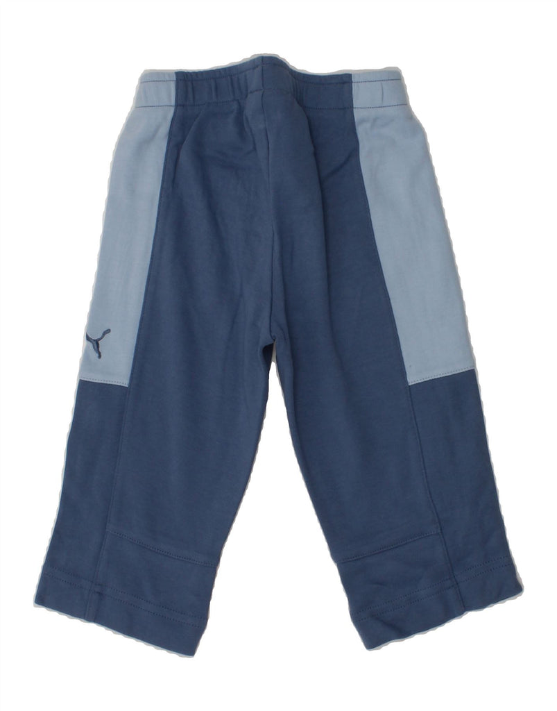 PUMA Baby Boys Tracksuit Trousers 6-9 Months Blue Cotton | Vintage Puma | Thrift | Second-Hand Puma | Used Clothing | Messina Hembry 