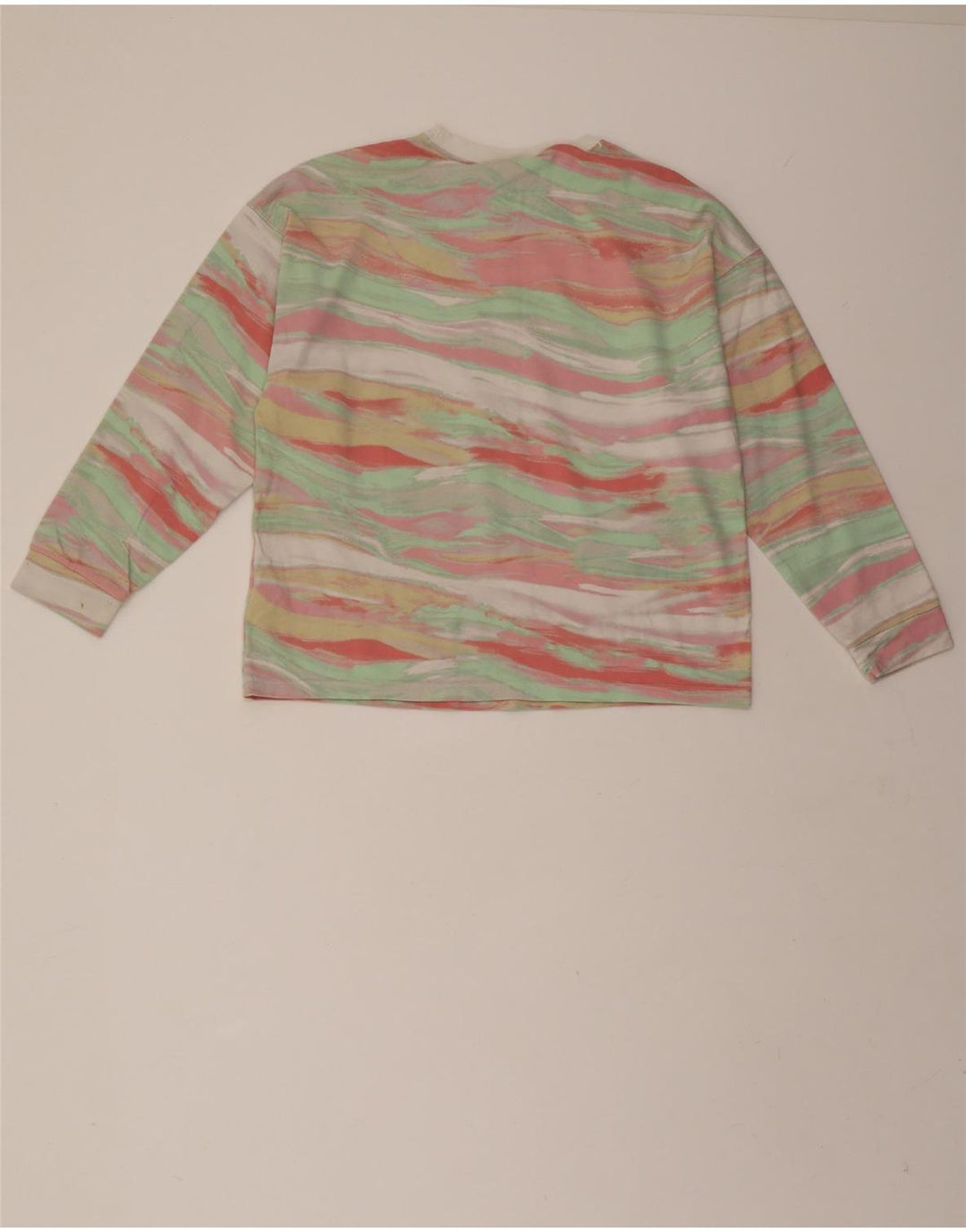 ADIDAS Womens Oversized Top Long Sleeve UK 6 XS  Multicoloured Vintage Adidas and Second-Hand Adidas from Messina Hembry 
