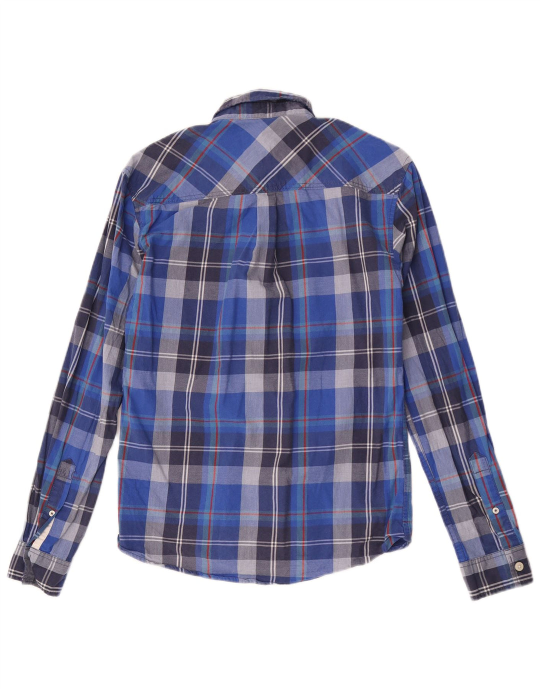 Jack & Jones Boys Flannel Shirt 11-12 Years Blue Check Cotton