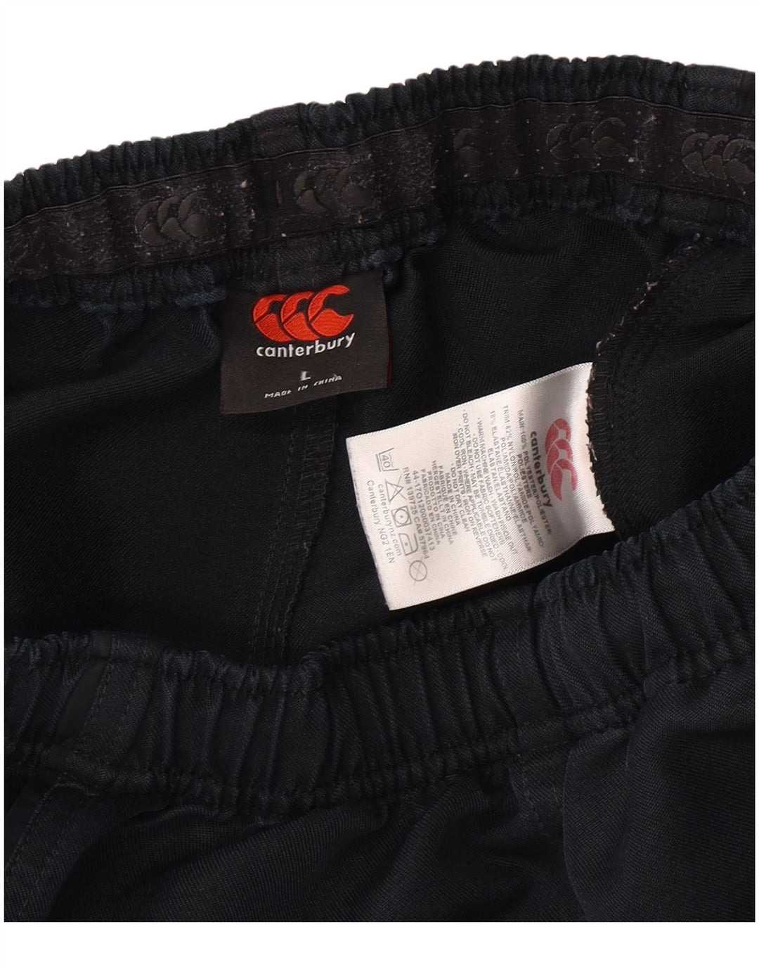 Canterbury Boys Casual Shorts 15-16 Years Large W30 Navy Blue Polyester