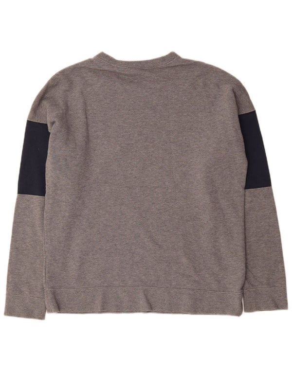 Nike Mens Graphic Sweatshirt Jumper Medium Grey Colourblock Cotton