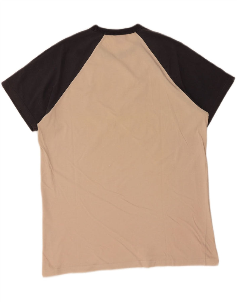 CONVERSE Mens Graphic T-Shirt Top Large Orange Colourblock Cotton Vintage Converse and Second-Hand Converse from Messina Hembry 