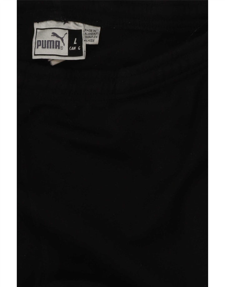 Puma Mens Tracksuit Trousers Large Black