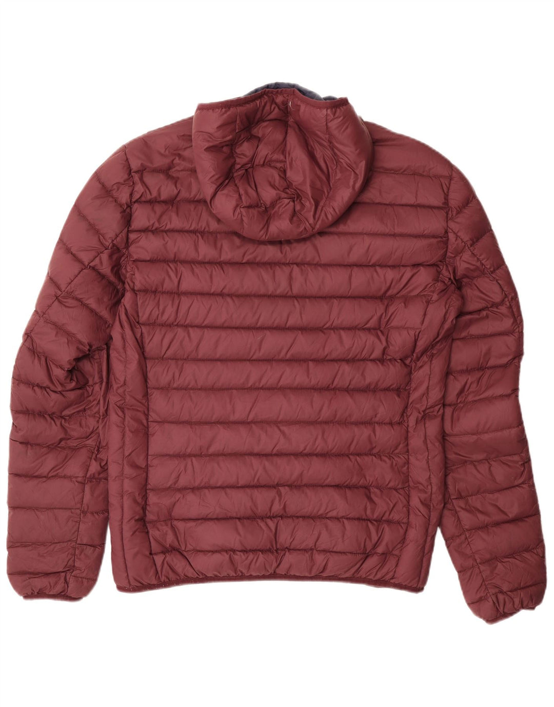 Schott Mens Hooded Padded Jacket UK 40 Large Burgundy Nylon