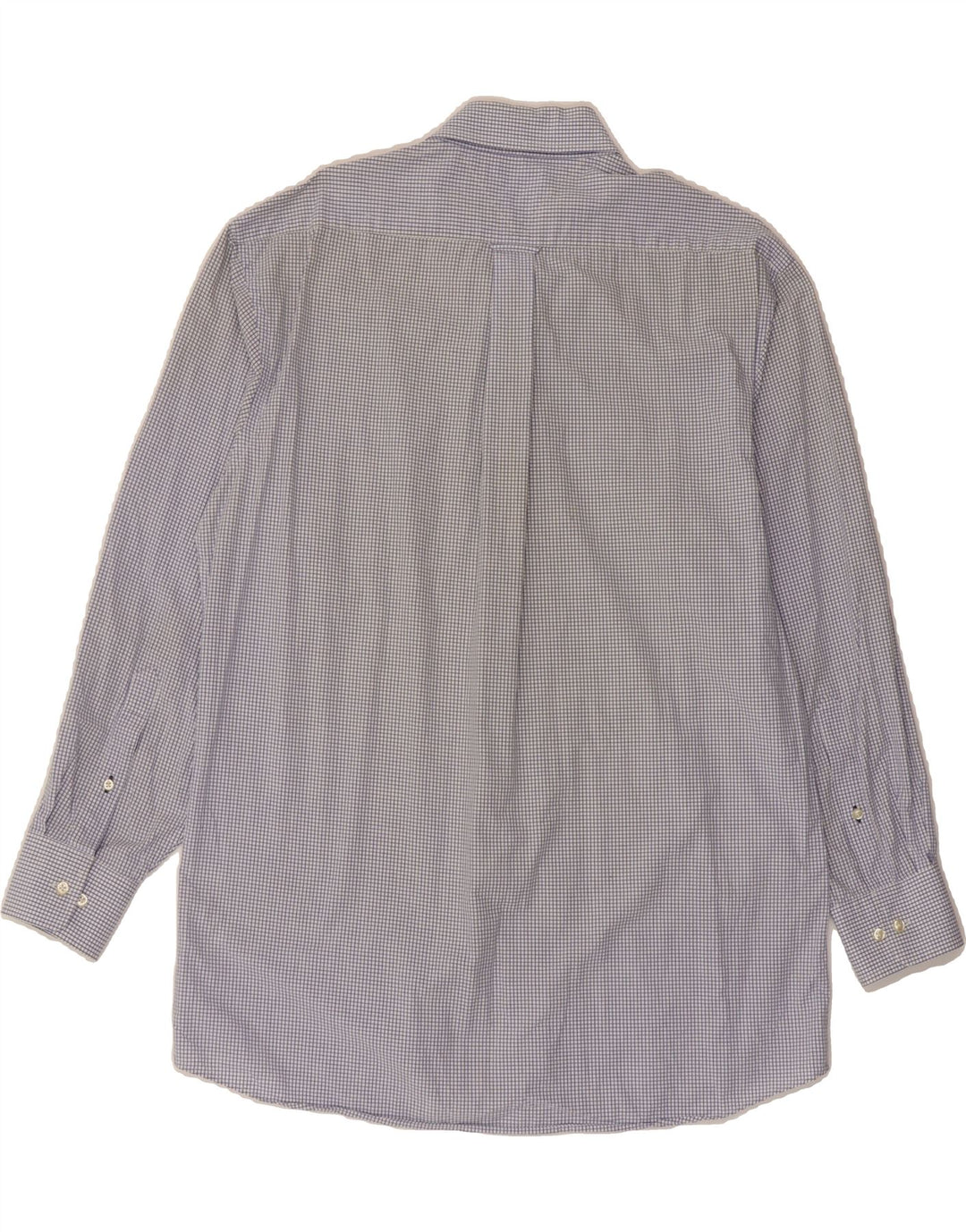 TOMMY HILFIGER Mens Regular Fit Shirt Size 16 Large Blue Check Cotton Vintage Tommy Hilfiger and Second-Hand Tommy Hilfiger from Messina Hembry 