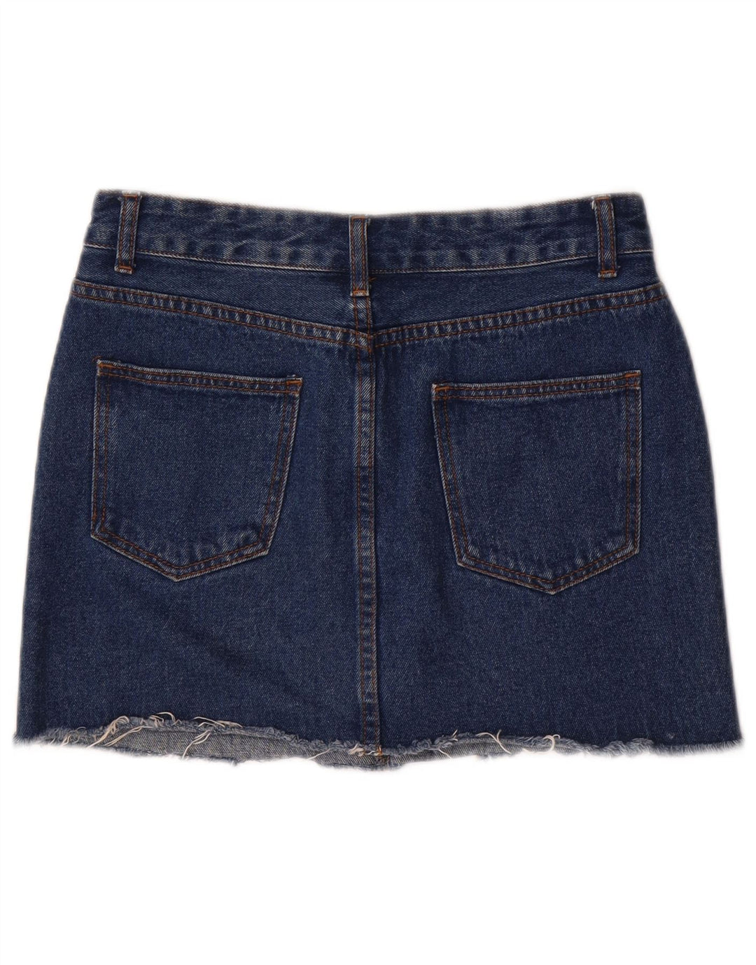 Vintage Womens Mini Denim Skirt Medium W28 Blue Cotton
