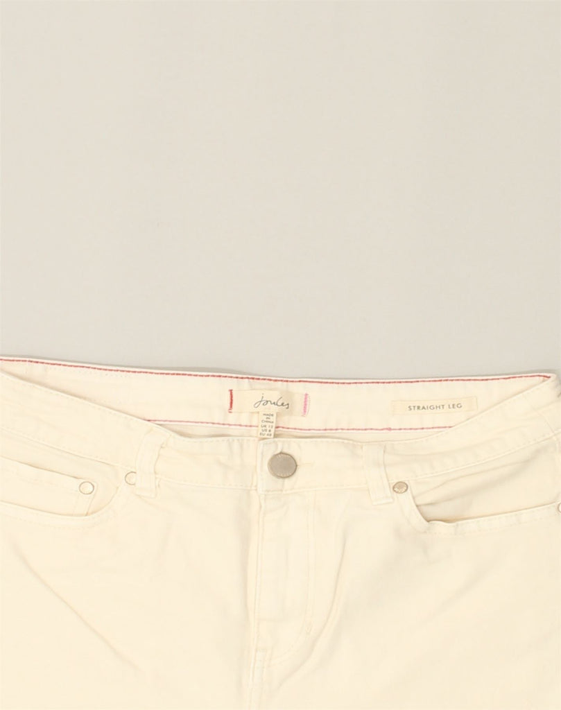 JOULES Womens Straight Jeans UK 12 Medium W28 L24 Beige | Vintage Joules | Thrift | Second-Hand Joules | Used Clothing | Messina Hembry 