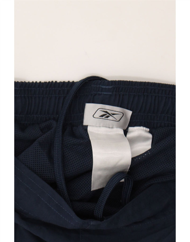 REEBOK Womens Tracksuit Trousers UK 14 Medium  Navy Blue Colourblock Vintage Reebok and Second-Hand Reebok from Messina Hembry 