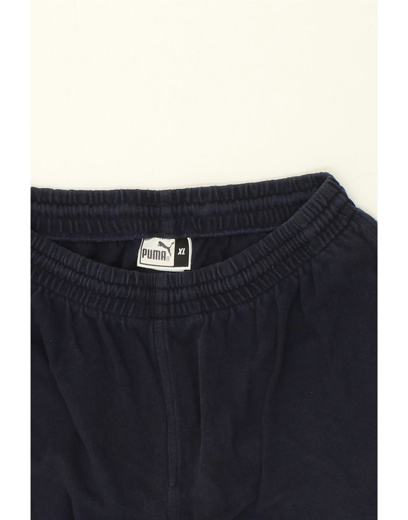 PUMA Mens Sport Shorts XL Navy Blue Cotton | Vintage Puma | Thrift | Second-Hand Puma | Used Clothing | Messina Hembry 