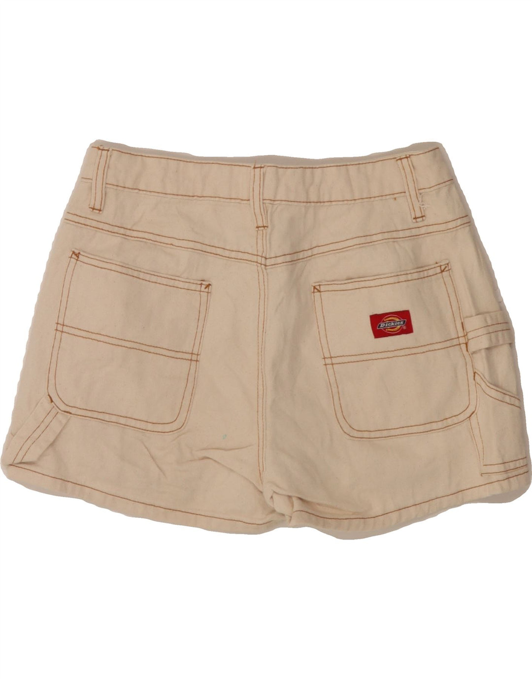 DICKIES Womens Denim Shorts US 5 Small W27  Off White Cotton Vintage Dickies and Second-Hand Dickies from Messina Hembry 