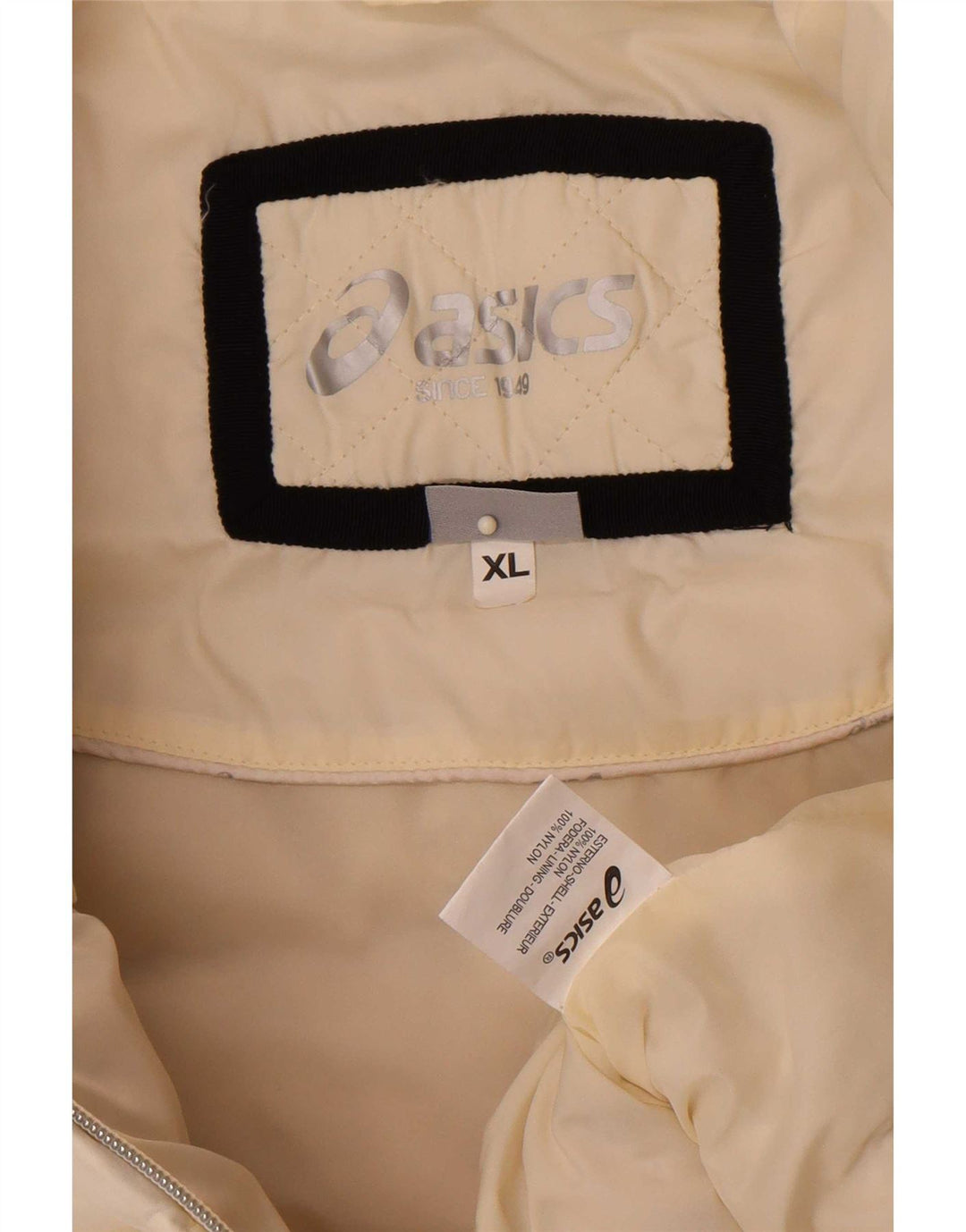 Asics Womens Padded Gilet UK 18 XL Off White Nylon