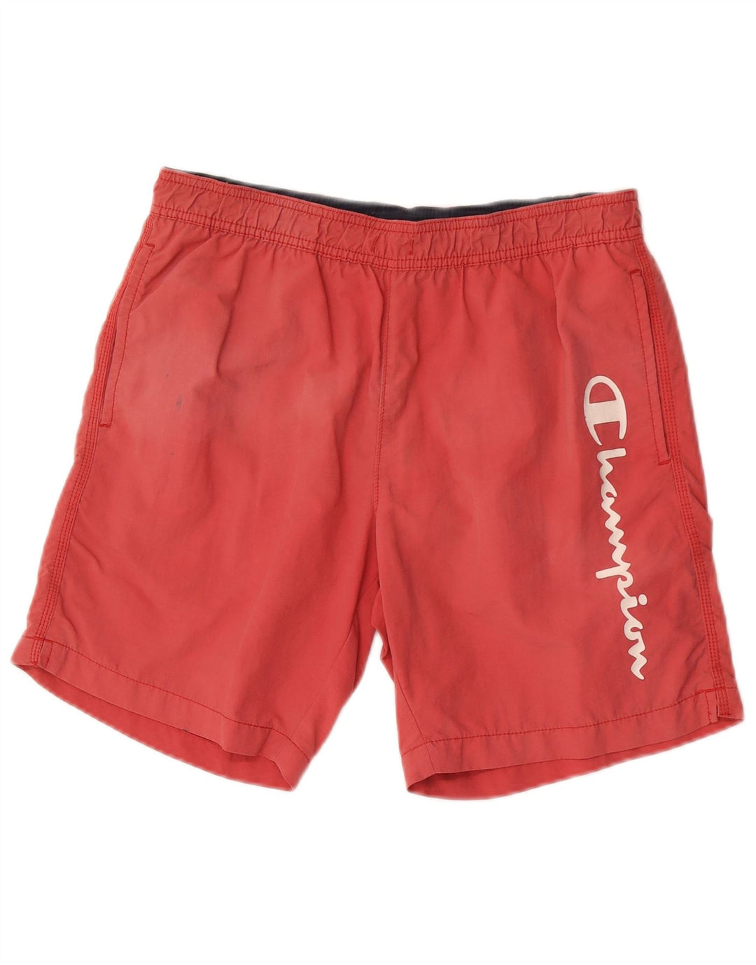 Champion Mens Graphic Swimming Shorts Small Red Polyamide