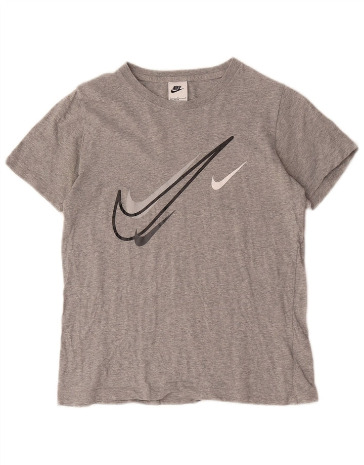Nike Boys Graphic T-Shirt Top 12-13 Years Large Grey Flecked