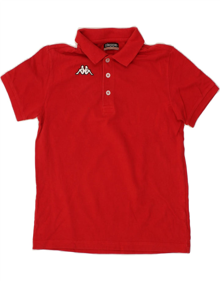 KAPPA Boys Polo Shirt 11-12 Years Red Vintage Kappa and Second-Hand Kappa from Messina Hembry 