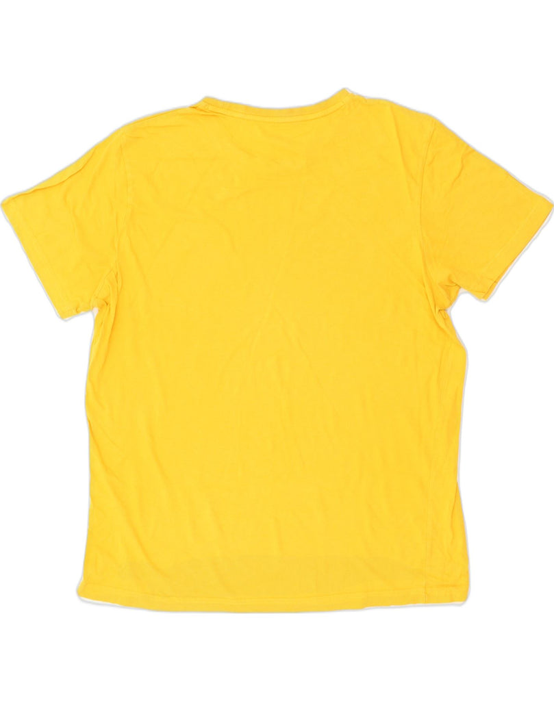 PUMA Mens Graphic T-Shirt Top XL Yellow | Vintage Puma | Thrift | Second-Hand Puma | Used Clothing | Messina Hembry 