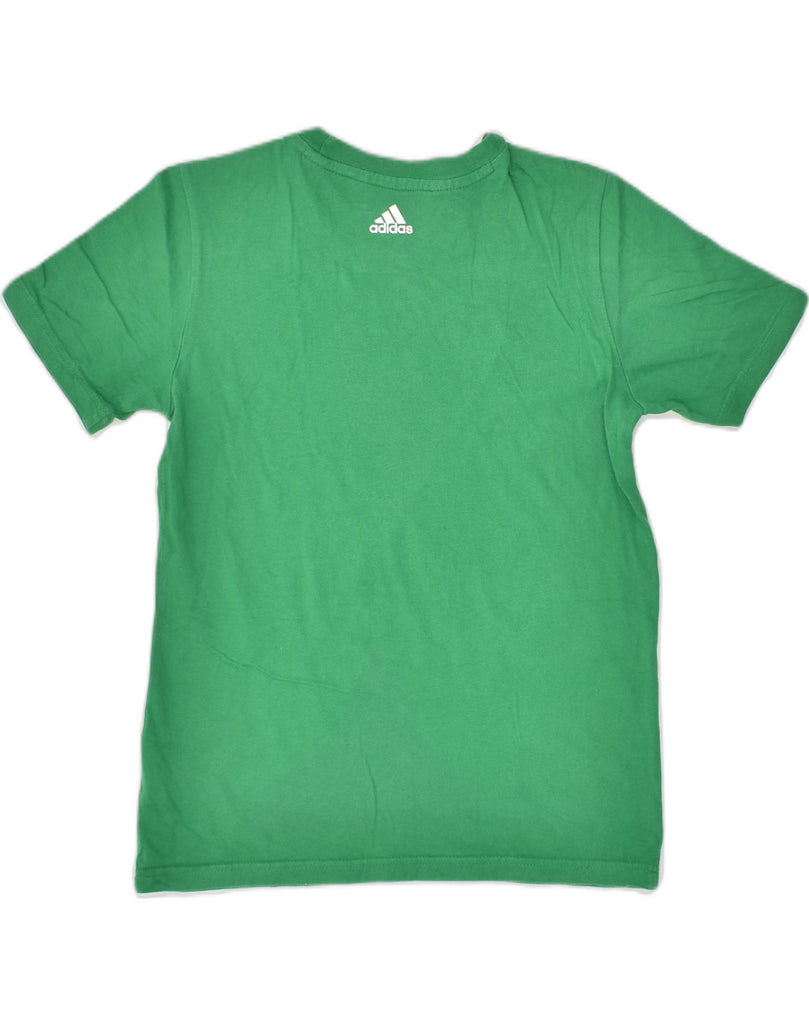 ADIDAS Boys Graphic T-Shirt Top 11-12 Years Green Cotton | Vintage Adidas | Thrift | Second-Hand Adidas | Used Clothing | Messina Hembry 