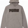 Puma Mens Graphic Hoodie Jumper Medium Grey Cotton