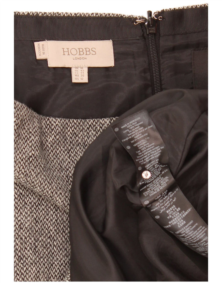 Hobbs Womens Straight Skirt UK 16 Large W35  Grey Wool