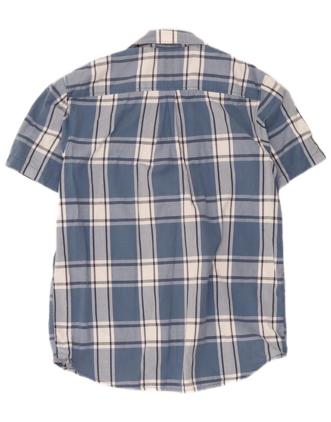Vans Mens Short Sleeve Classic Fit Shirt XS Blue Check