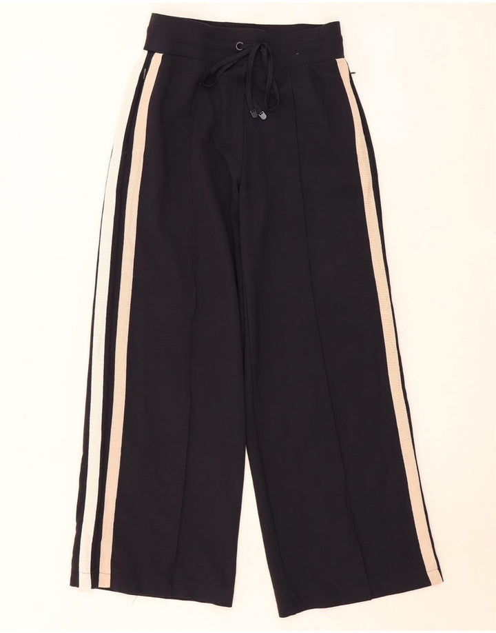 Marks & Spencer Womens Capri Tracksuit Trousers UK 8 Small Navy Blue