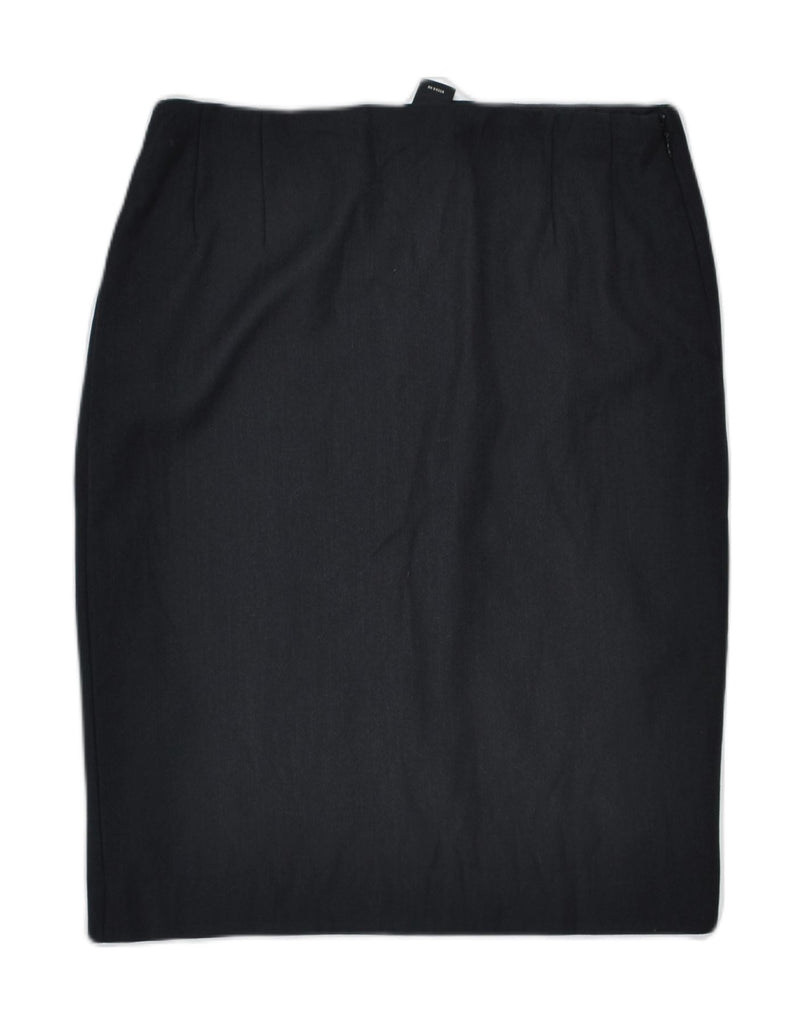 RALPH LAUREN Womens Pencil Skirt US 6 Medium W30 Black Wool | Vintage | Thrift | Second-Hand | Used Clothing | Messina Hembry 