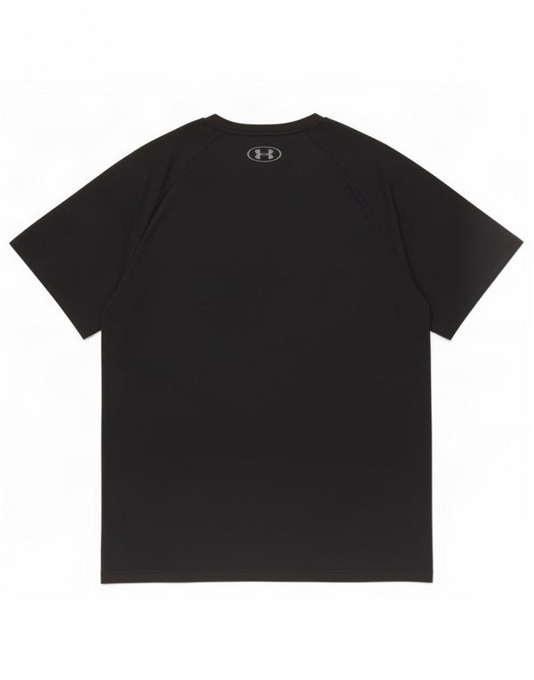 Under Armour Mens Heat Gear T-Shirt Top Large Black Polyester