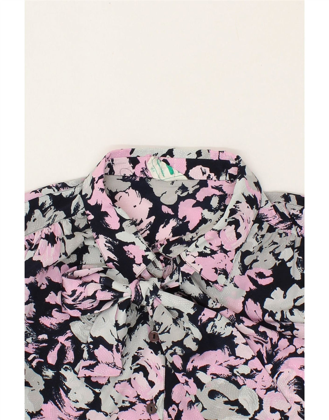 FRANKENWALDER Womens Front Tie Shirt Blouse EU 48 2XL Multicoloured Floral Vintage Frankenwalder and Second-Hand Frankenwalder from Messina Hembry 