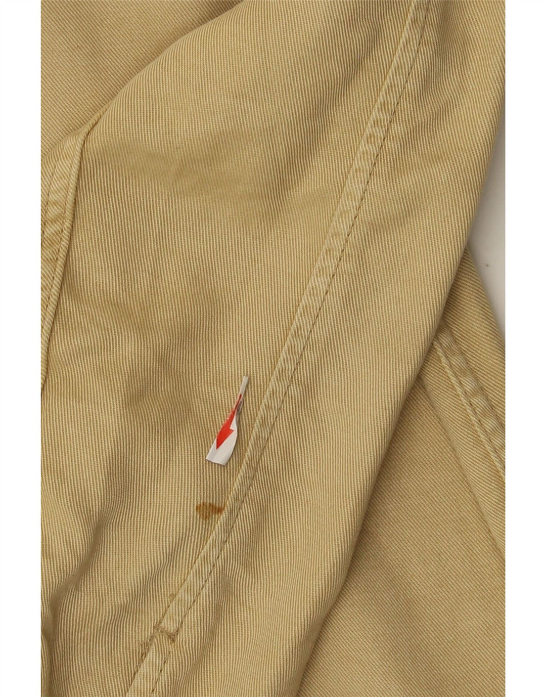 Zara Mens Utility Jacket UK 36 Small Beige Lyocell