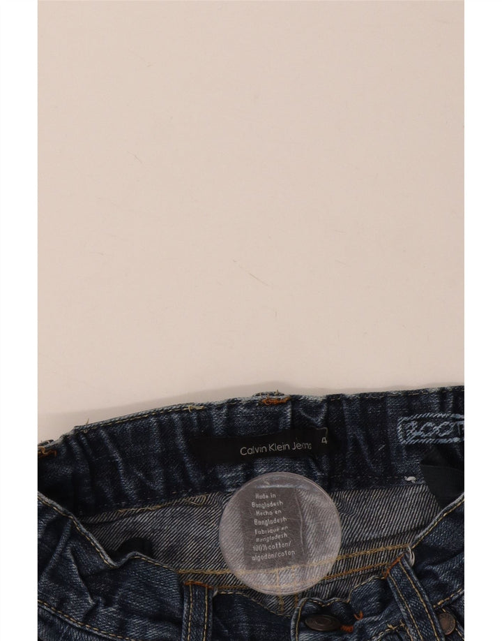 CALVIN KLEIN Boys Straight Jeans 3-4 Years W20 L17 Blue Cotton