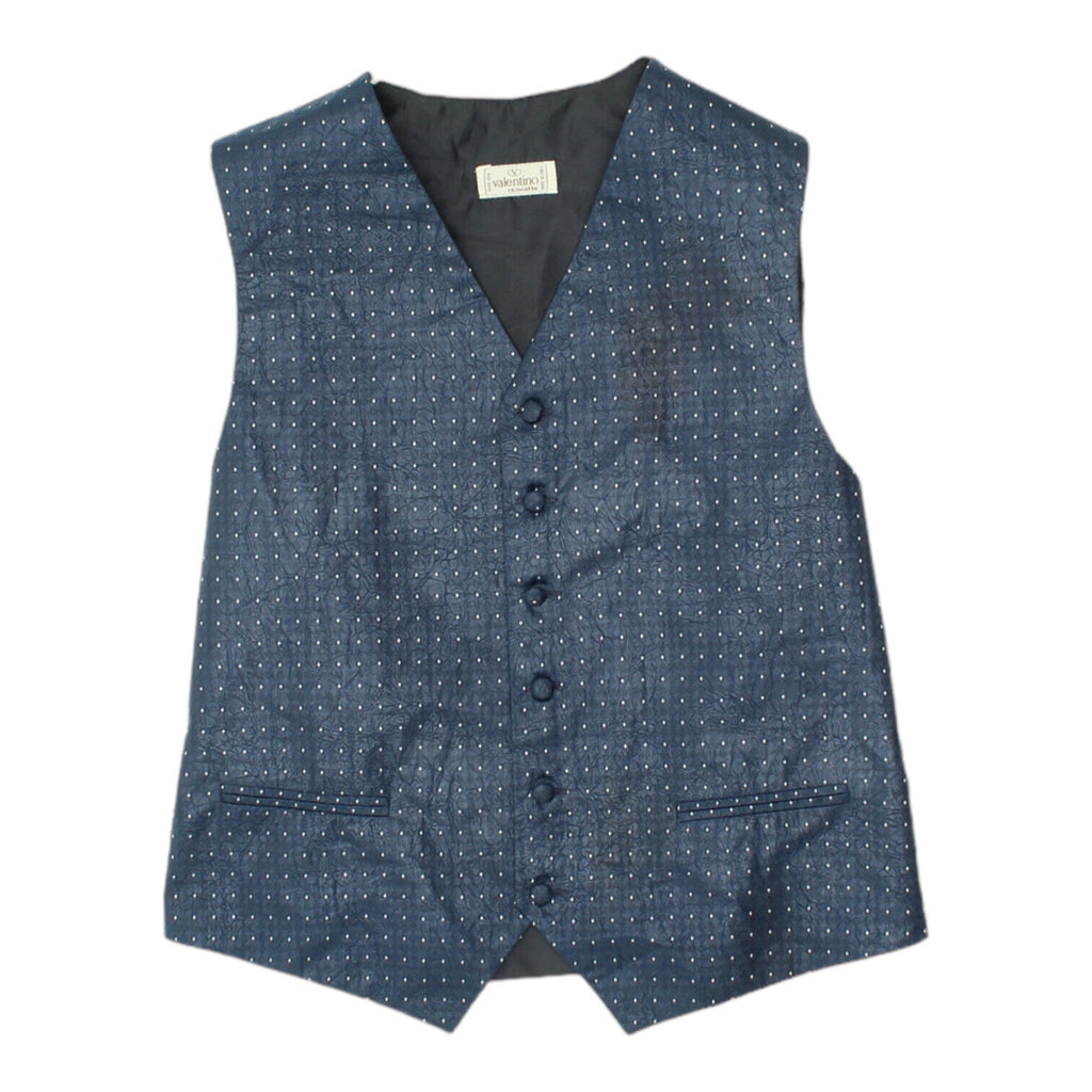 Valentino Mens Navy Blue Suit Waistcoat | Vintage High End Designer Formal VTG | Vintage Messina Hembry | Thrift | Second-Hand Messina Hembry | Used Clothing | Messina Hembry 