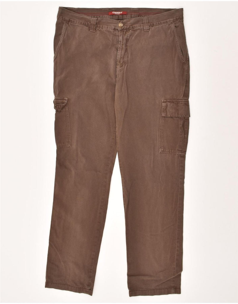 CARRERA Mens Slim Cargo Trousers IT 52 XL W38 L30 Brown Cotton | Vintage Carrera | Thrift | Second-Hand Carrera | Used Clothing | Messina Hembry 